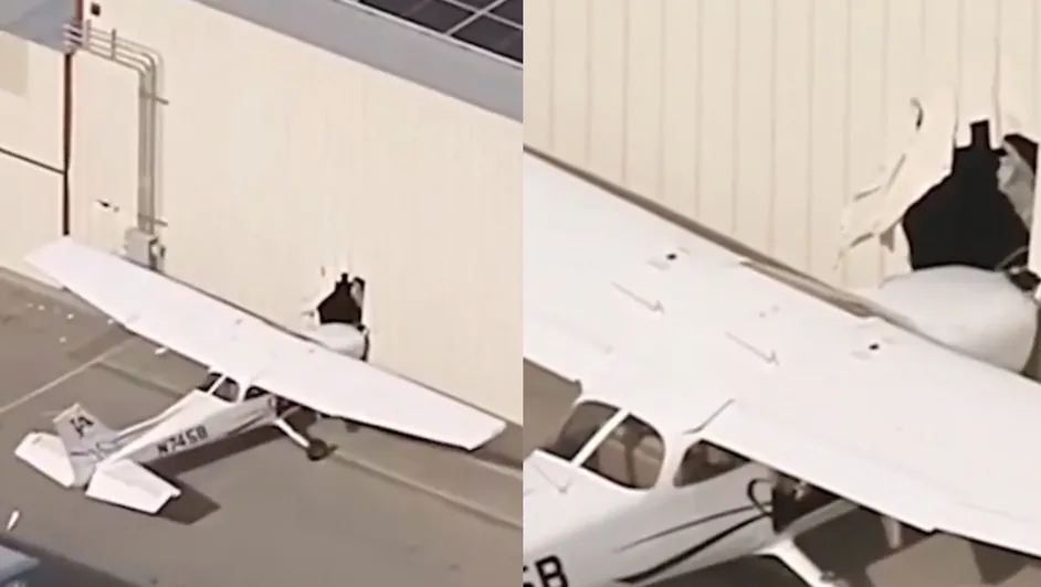 Trataron de robar avión en Los Ángeles, pero lo terminaron estrellando
