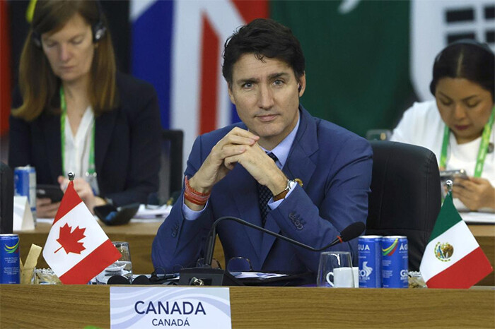 Trudeau afirma que Canadá responderá “con fuerza” a los aranceles que Trump quiere imponer