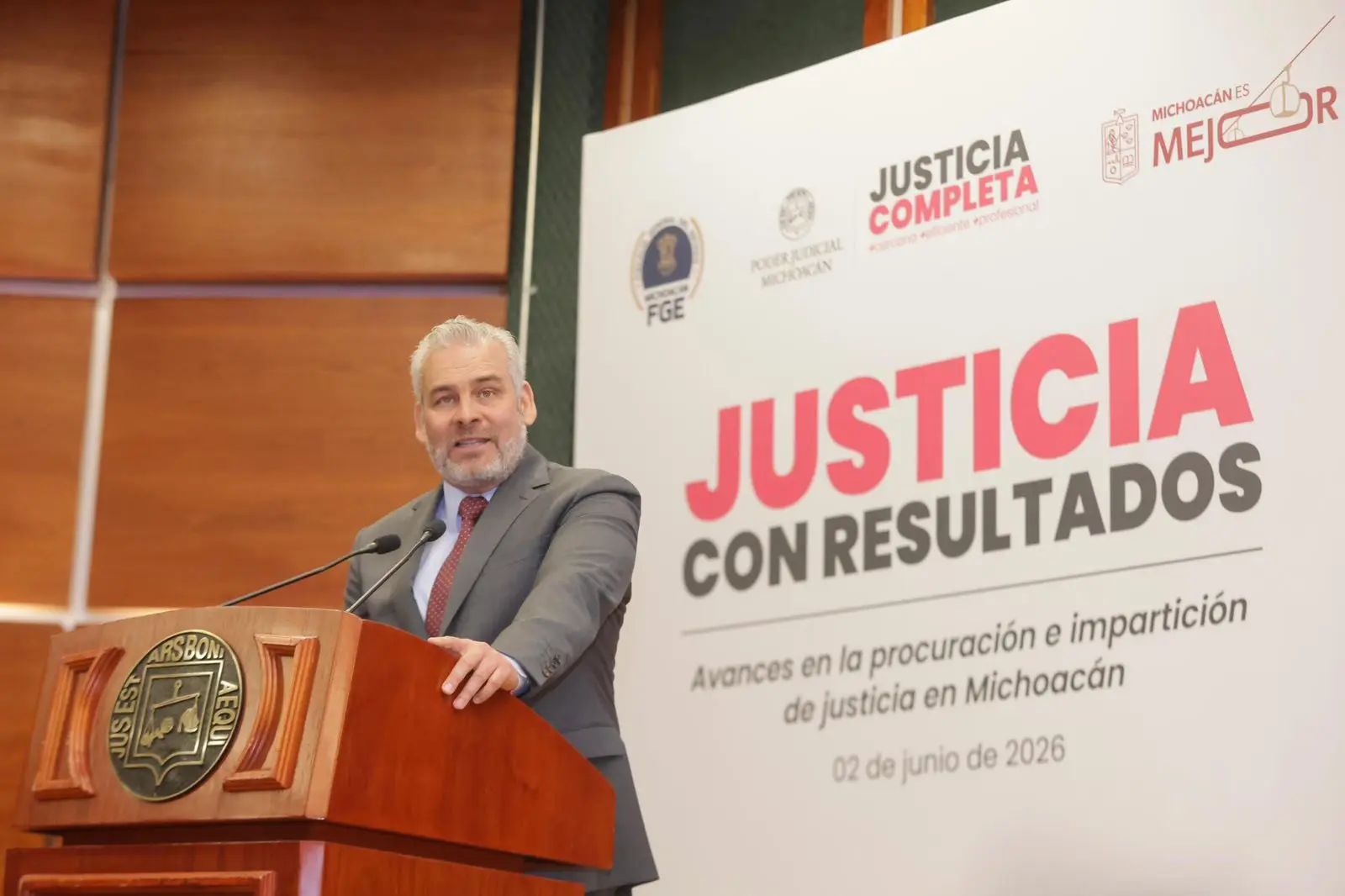 Ubica México Evalúa a Michoacán como líder nacional en el combate a la impunidad: Bedolla