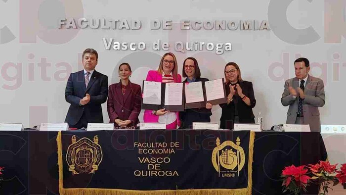 UMSNH y Sí Financia firman convenio en beneficio de mujeres emprendedoras