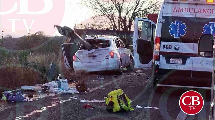 Un muerto y tres heridos en la Morelia-Pátzcuaro