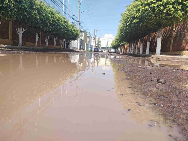 Urge reparación de calle en Campestre Manantiales