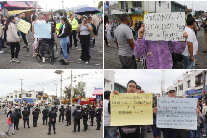 Vecinos de la colonia Jacarandas exigen un puente peatonal en avenida Michoacán