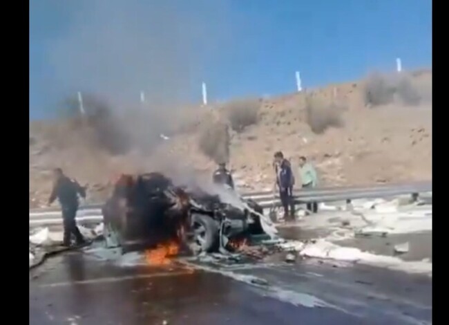 #Video | Al menos 5 heridos y un muerto es el saldo de un choque múltiple en la autopista México-Puebla