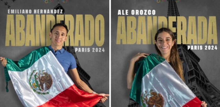 #Video | Alejandra Orozco y Emiliano Hernández serán los abanderados para México en París 2024