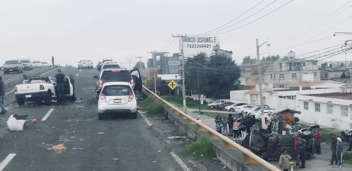 #Video | Aparatosa carambola deja un muerto y dos heridos en la Toluca-Naucalpan