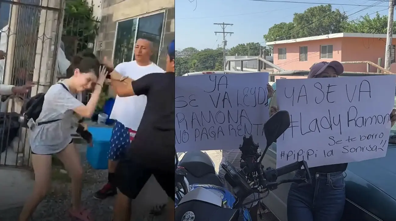#Video: Así desalojaron a “Lady Ramona” y su familia de la casa que invadieron en Tampico