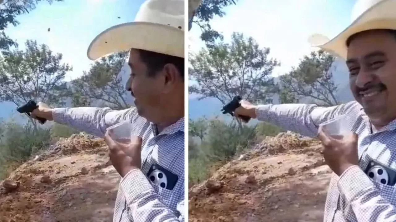 #Video: Captan a diputado hidalguense disparando arma al aire libre