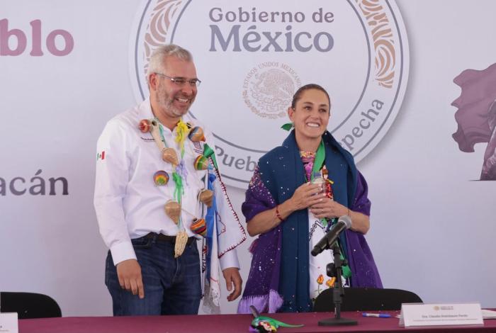 #Video | Con Sheinbaum sigue el respaldo incondicional para Michoacán: Bedolla