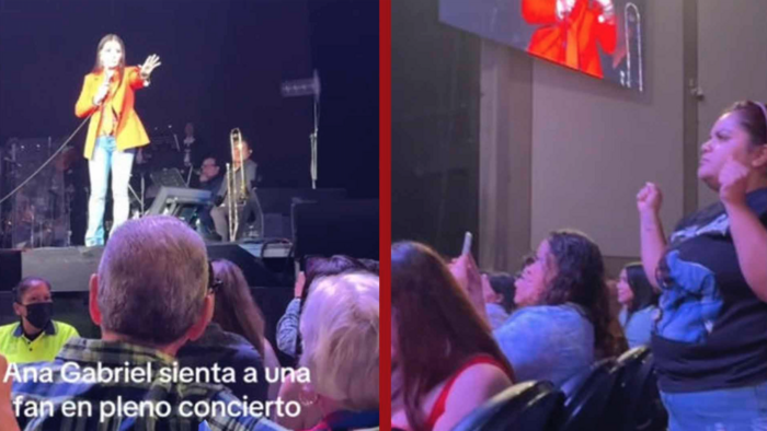 Video: Critican a Ana Gabriel por ‘humillar’ a fan en pleno concierto