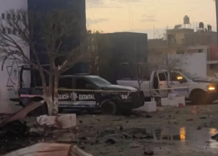 #Video: Delincuentes realizan ataque con explosivos a comandancia de Luis Moya, Zacatecas