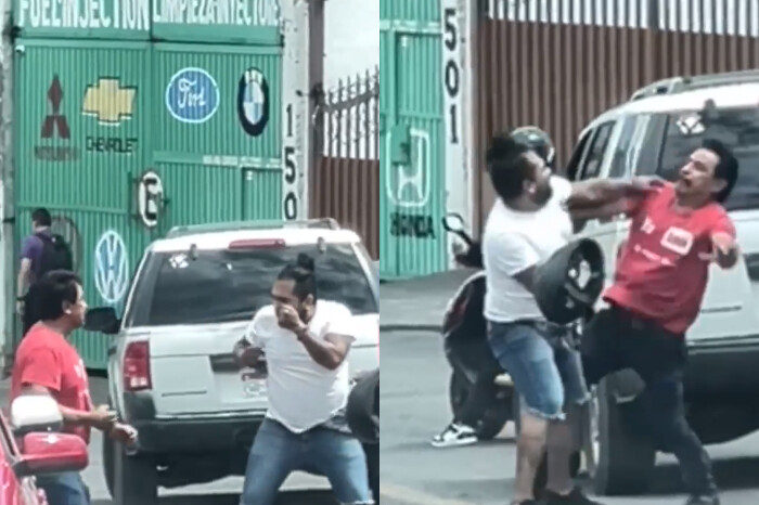 VIDEO | El “Rocky Balboa moreliano"; captan pelea entre dos hombres en la Morelos Norte