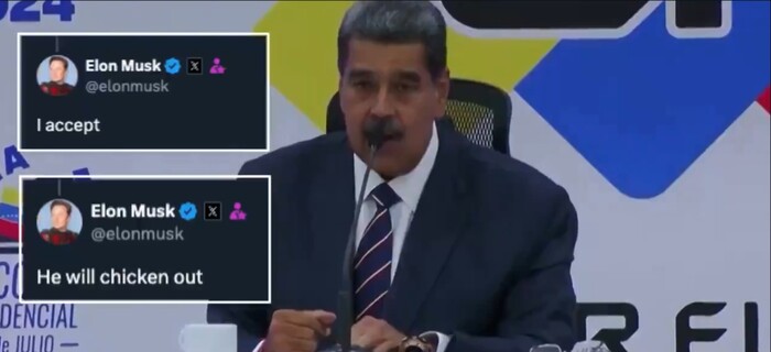 #Video | Elon Musk acepta el desafío de pelea que lanzó el dictador Nicolás Maduro