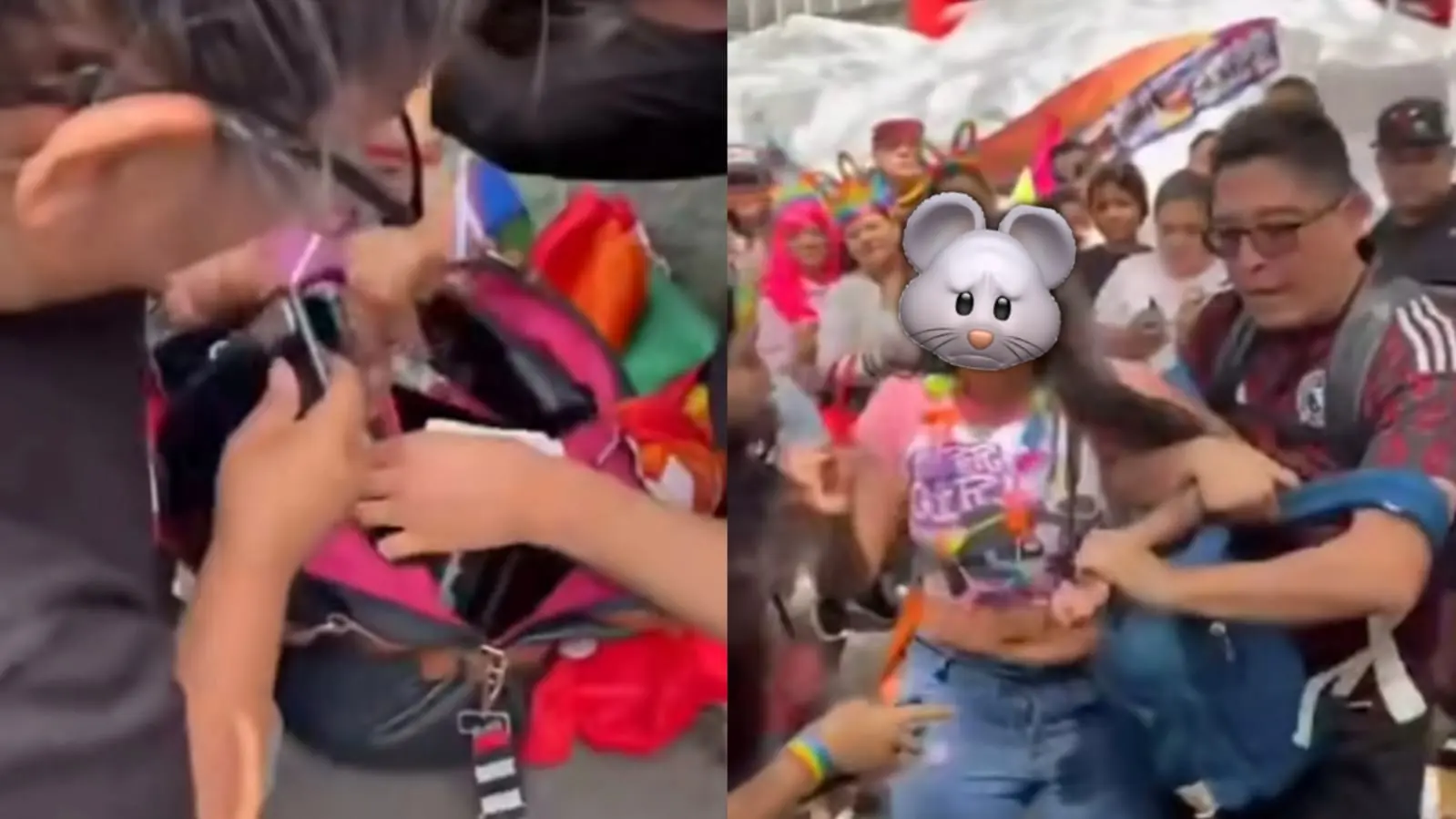 #Video: Exhiben a mujer por robo durante la Marcha del Orgullo LGBT+ en CDMX