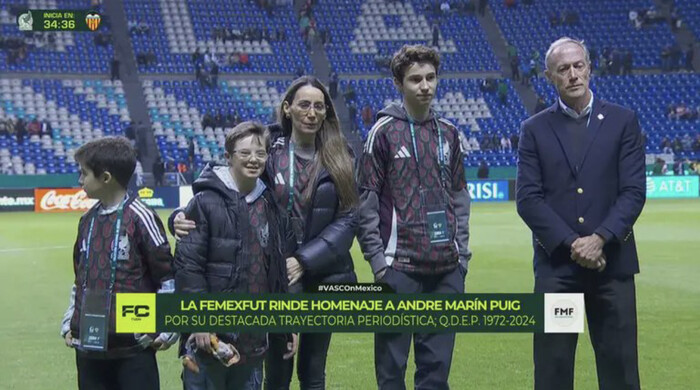 #Video | FMF rinde homenaje a André Marín previo al México vs Valencia