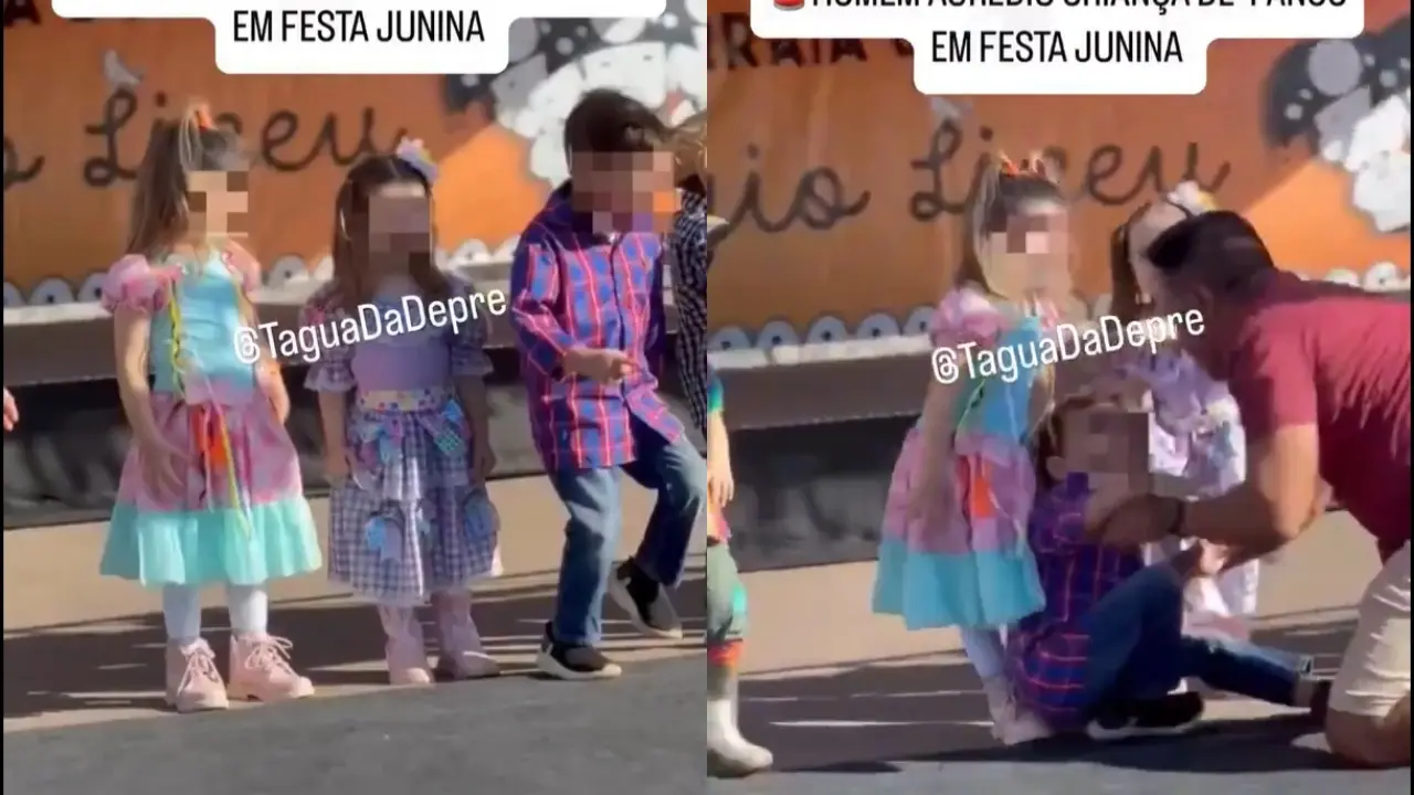 #Video: Hombre agrede a un niño de 4 años durante un festival escolar en Brasil