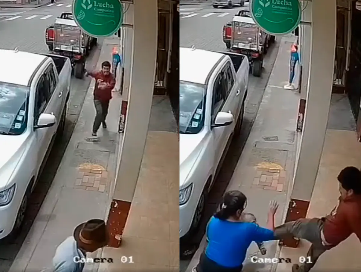 #Video: Hombre golpeó a una persona de la tercera edad