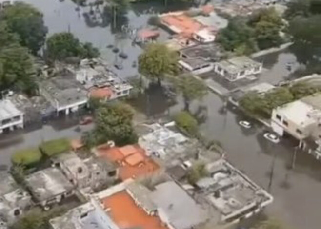 #Video | Intensas lluvias inundan la ciudad de Chetumal; se activaron refugios para las víctimas