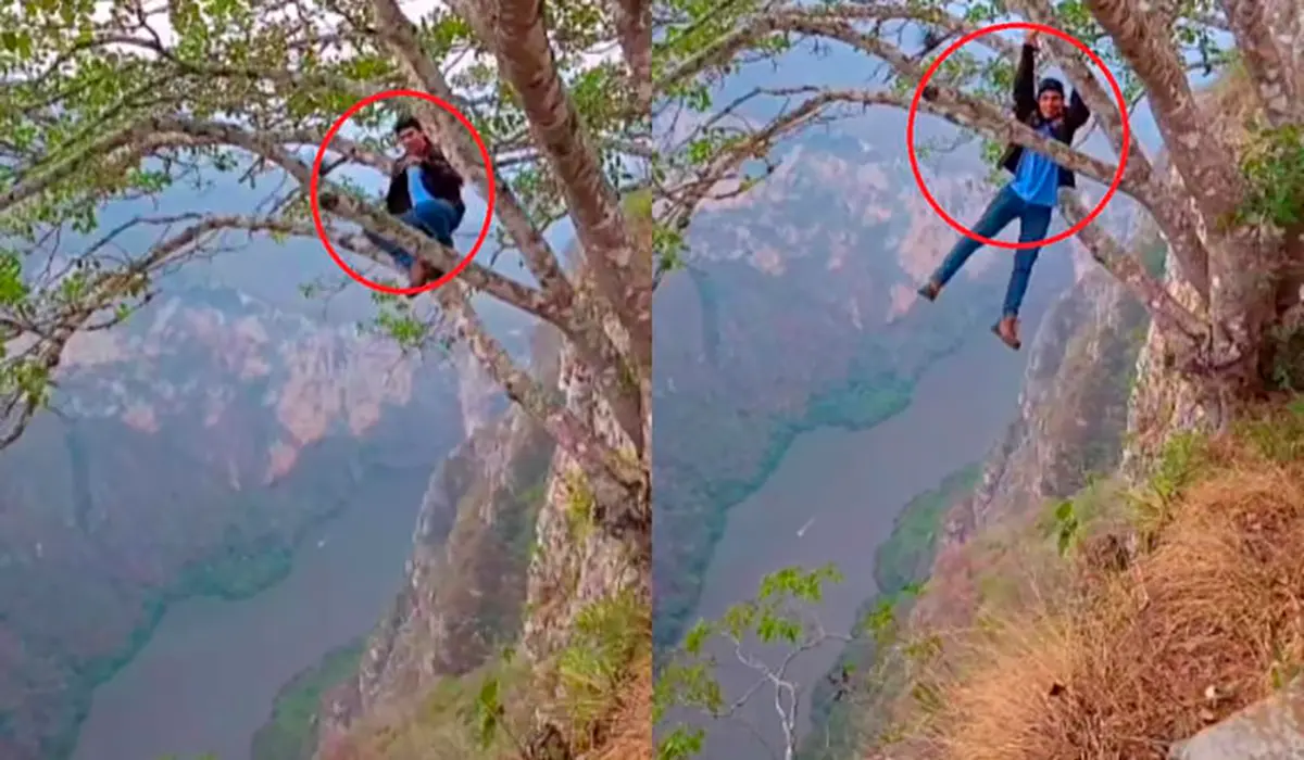 #Video: Joven arriesga su vida por un video