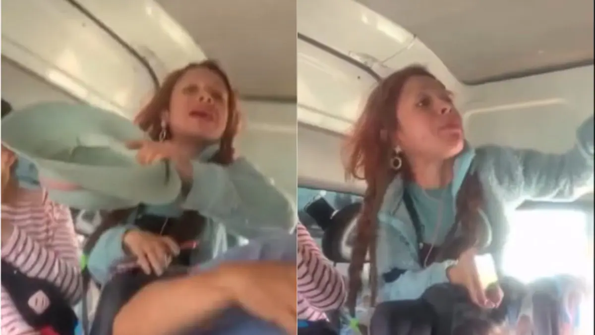 #Video: “Lady Combi” se viraliza tras insultar con comentarios racistas a los demás pasajeros