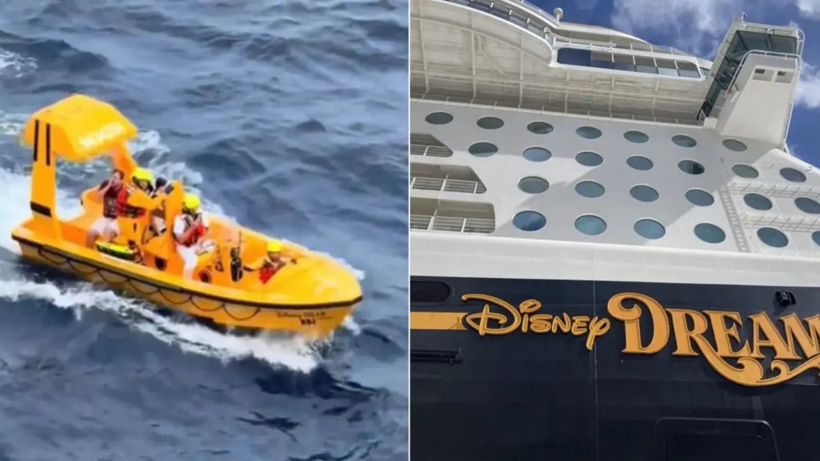 #Video: Padre se lanza al mar para salvar a su hija tras caer del crucero Disney Dream