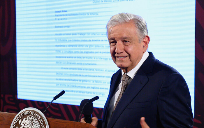 #Video | Presidente AMLO le pide a Trump que aún no lo mande a la “ching*da”, y defiende trabajo de migrantes