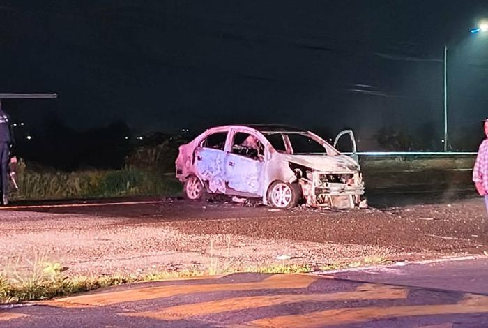 #Video | Reportan incendio de vehículo en la Tarímbaro–Álvaro Obregón