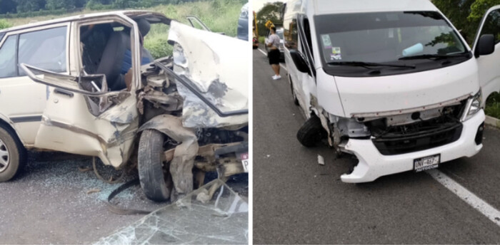 #Video | Se registra choque de frente en la autopista Siglo XXI