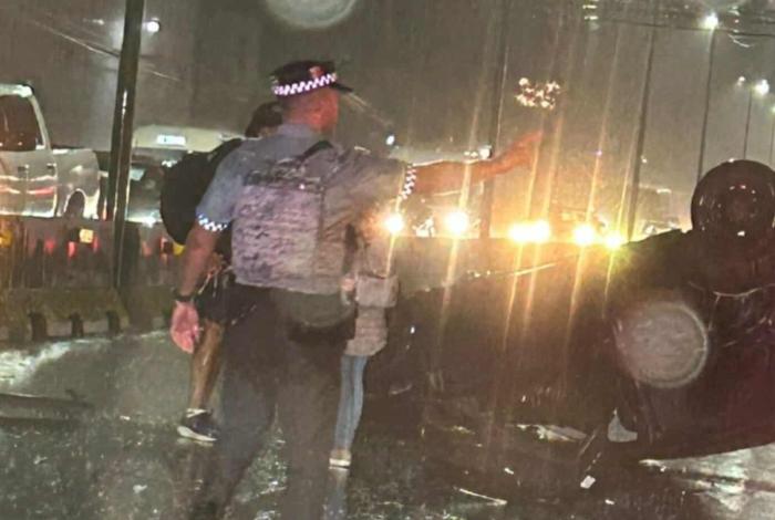 #Video | Se registra choque volcadura en Calzada La Huerta de Morelia, salida a Pátzcuaro