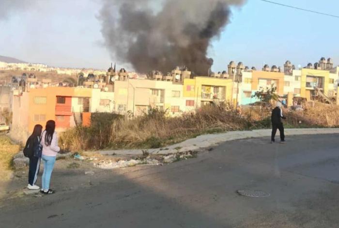 #Video | Se registra incendio de domicilio en Hacienda del Sol, Tarímbaro