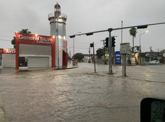 #Video | Tormenta tropical Ileana provoca inundaciones en Los Cabos a una horas de su impacto