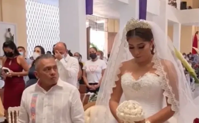 #Video: Viralizan boda por triste semblante de la novia