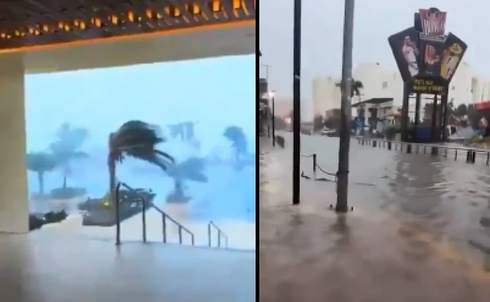 #Videos: Cancún arrasado fuertemente por entrada del Huracan Helene