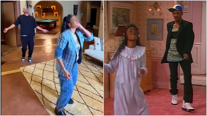 Will Smith y Tatyana Ali recrearon su divertido baile de “El príncipe del rap en Bel-Air”