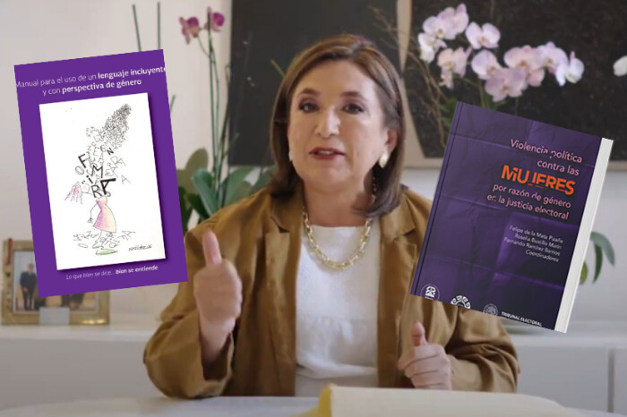 Xóchitl Gálvez continúa su pugna contra AMLO y le envía dos libros sobre violencia política de género