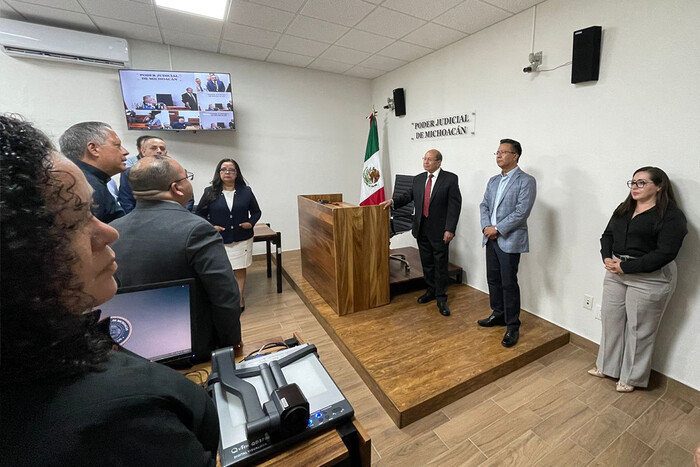 Zamora estrena nueva sala de oralidad penal, elevará atención de audiencias un 30%